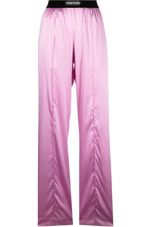 Tom Ford Pantalones de pijama con parche del logo
