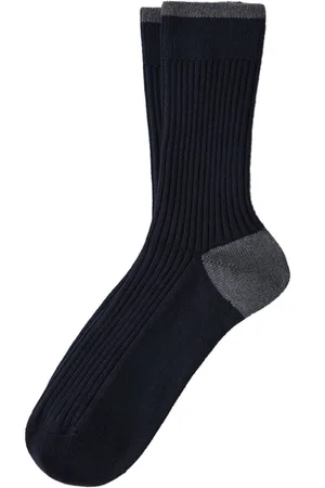 Brunello Cucinelli Calcetines con ribetes en contraste