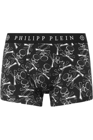 Philipp Plein Bóxer con estampado Skull