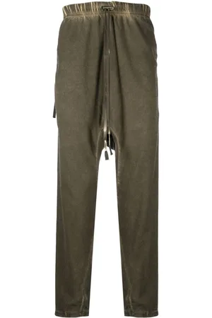 11 BY BORIS BIDJAN SABERI Pantalones de tiro caído con cordones