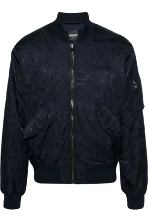 VERSACE Chaqueta bomber con logo bordado