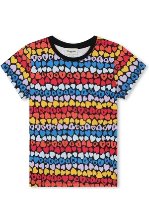 Sonia Rykiel Enfant Camiseta con corazón estampado