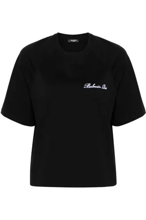 Balmain Camiseta con logo bordado