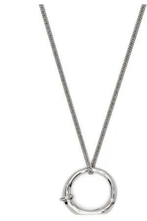Jil Sander Collar con colgante de anillo
