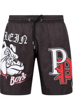 Philipp Plein Bañador con estampado Bulldogs