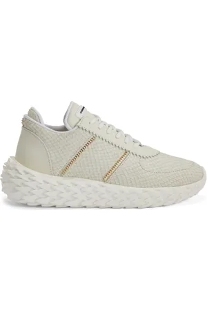 Giuseppe Zanotti Zapatillas Urchin con motivo de piel de serpiente