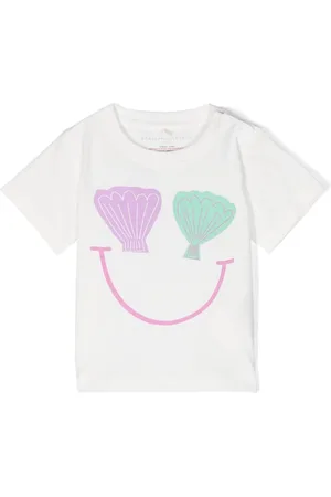 Stella McCartney Camiseta con conchas estampadas