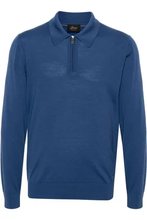 BRIONI Polo de lana con cremallera