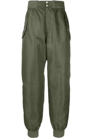 Alexander McQueen Pantalones con logo grabado