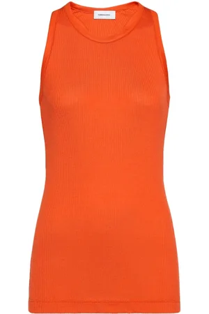 Salvatore Ferragamo Top con cuello redondo