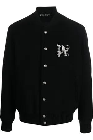 Palm Angels Chaqueta bomber con monograma bordado
