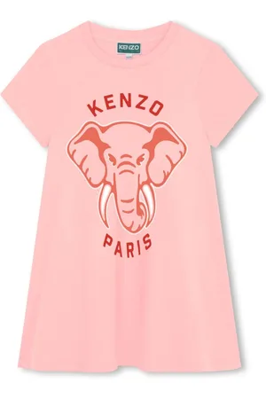 Kenzo Vestido con logo estampado