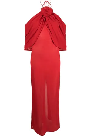 MAGDA BUTRYM Vestido con aplique floral