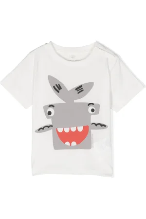 Stella McCartney Camiseta con estampado de tiburón