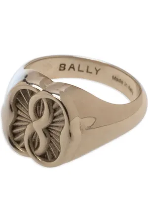 Bally Anillo de sello con motivo Emblem