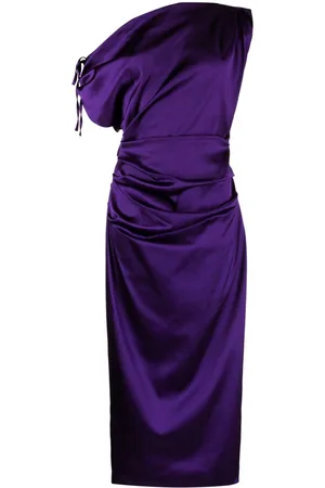 TALBOT RUNHOF Vestido corto fruncido