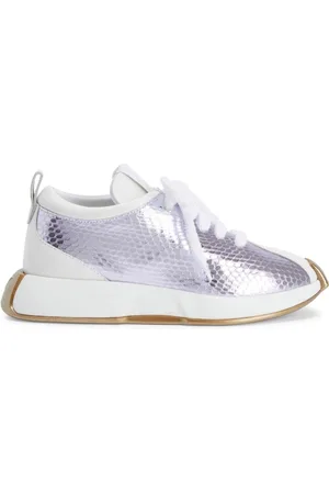 Giuseppe Zanotti Zapatillas Ferox con efecto de piel de serpiente