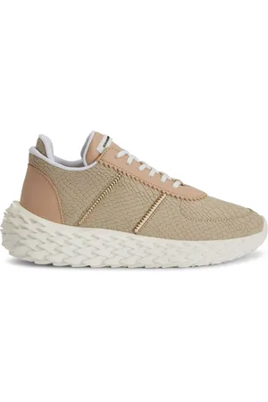 Giuseppe Zanotti Zapatillas Urchin con motivo de piel de serpiente