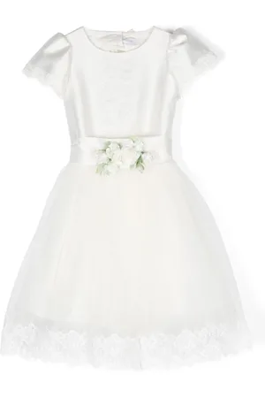 MONNALISA Vestido con apliques florales