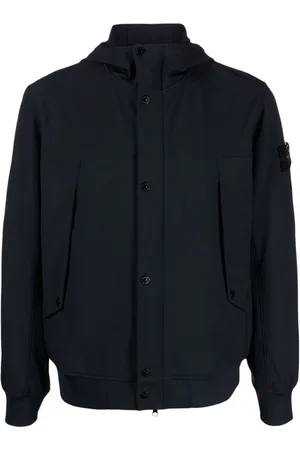 Stone Island Chaqueta con capucha y distintivo Compass