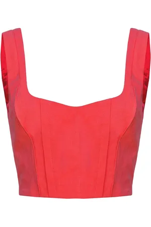 Pinko Top corto estilo corsé