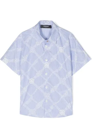 VERSACE Camisa Nautical Medusa a rayas