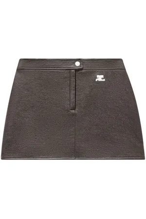 Courrèges Minifalda acampanada