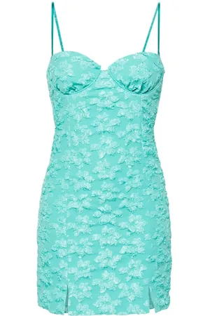 ROTATE Vestido corto con apliques florales