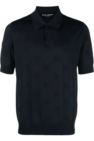 Dolce & Gabbana Polo con logo en jacquard