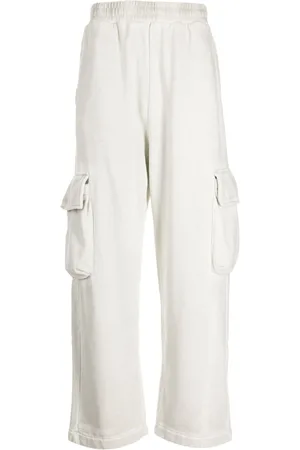 Izzue Pantalones cargo anchos con cintura elástica