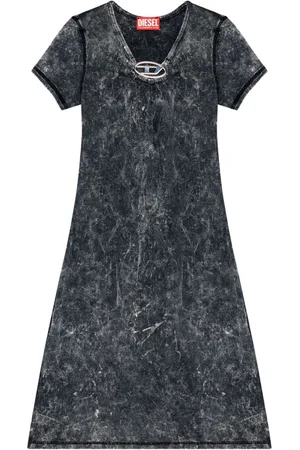 Diesel Vestido vaquero D-Crespe acampanado