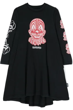 Nununu Vestido con estampado Clown