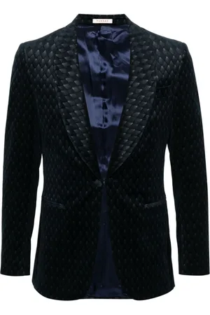 Fursac Chaqueta de esmoquin con motivo geométrico