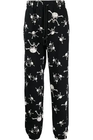SAINT MXXXXXX Pantalones de chándal con calavera estampada