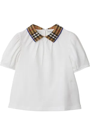 Burberry Polo con cuello a cuadros