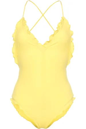 ULLA JOHNSON Bañador con detalle de volantes