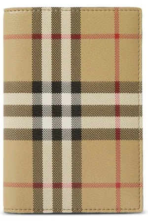 Burberry Funda para pasaporte a cuadros