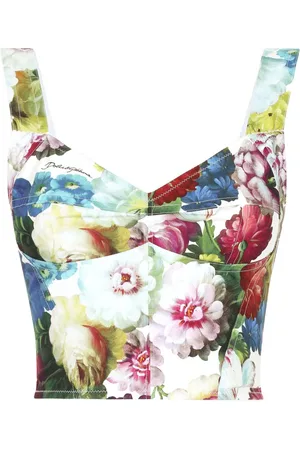 Dolce & Gabbana Top tipo bustier con estampado floral