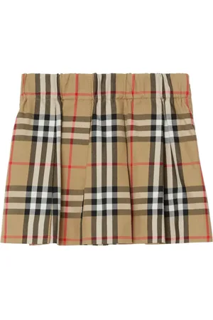Burberry Falda plisada a cuadros