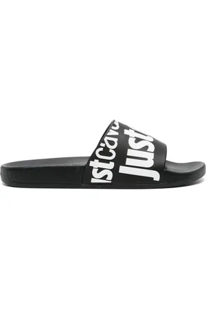 Roberto Cavalli Sandalias con logo en relieve