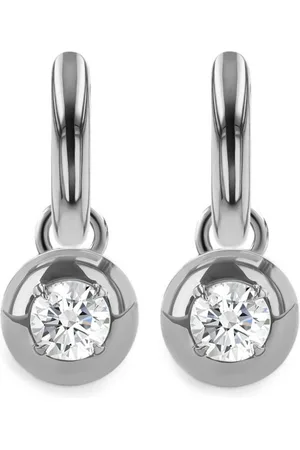Pragnell Aros pequeños en oro de 18kt con diamantes