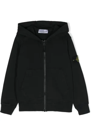 Stone Island Chaqueta con capucha y parche Compass
