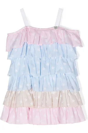 MONNALISA Vestido con estampado de estrellas