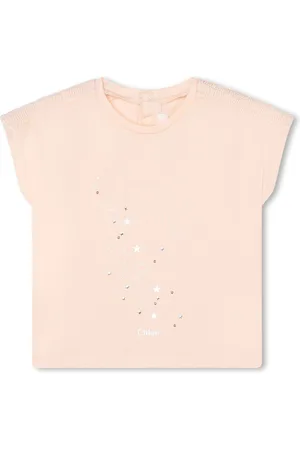 Chloé Camiseta con logo bordado