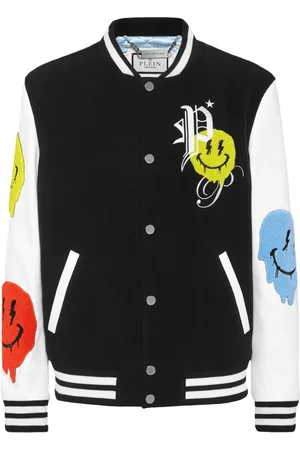 Philipp Plein Chaqueta bomber con parche Smile