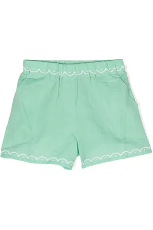 Stella McCartney Pantalones cortos con bordado festoneado