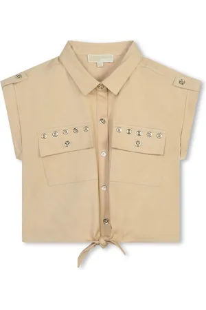Michael Kors Camisa corta con detalle de ojales