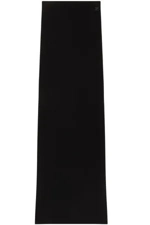 Courrèges Falda larga de canalé