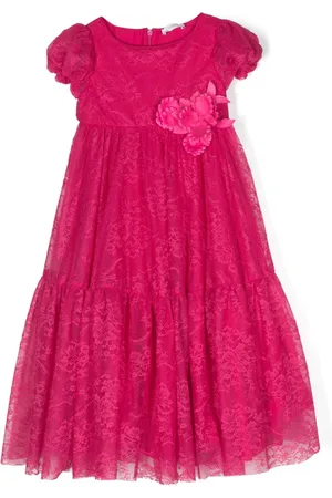 MONNALISA Vestido con encaje floral