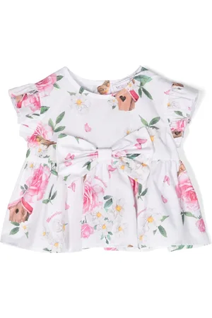 MONNALISA Blusa Bird Houses con motivo floral